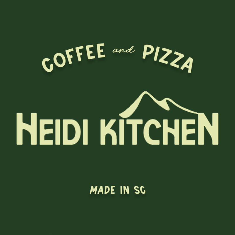 Heidi Kitchen, coffee and pizza, made in SC – logo